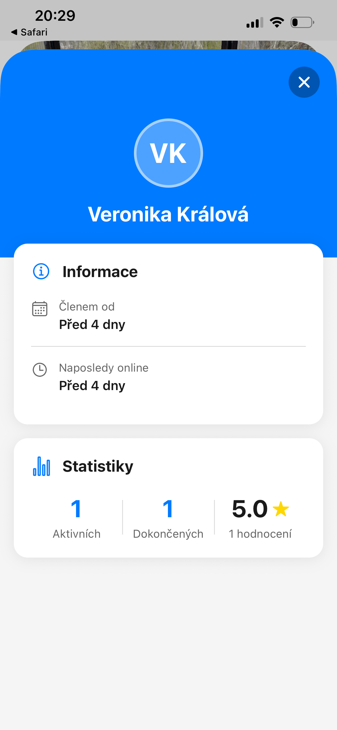 Cizí veřejný profil